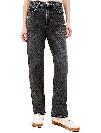 Tommy hilfiger layla grijze straight fit jeans voor dames