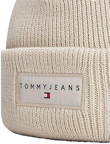 Tommy hilfiger linear beanie lichtroze dames muts