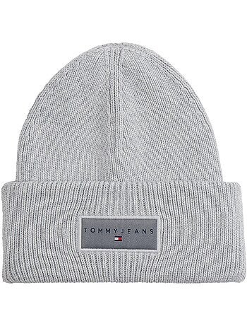 Tommy hilfiger linear beanie muts voor heren - grijs