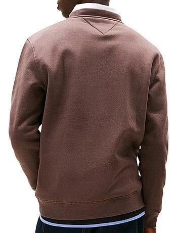 Tommy hilfiger linear crewneck sweatshirt zwart voor heren