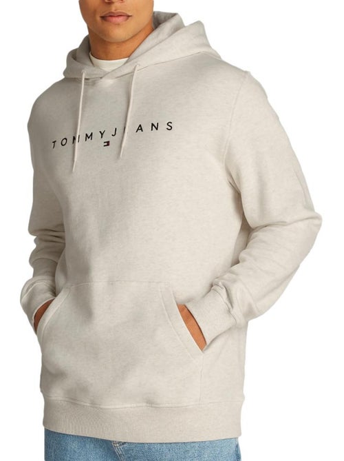 Tommy Hilfiger Linear Logo Grijs Heren Sweatshirt - Kiabi Tommy Hilfiger Linear Logo Grijs Heren Sweatshirt - Kiabi