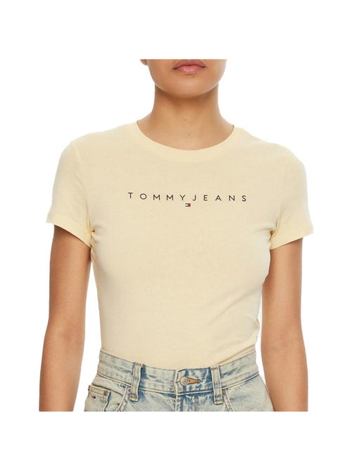 Tommy Hilfiger Linear T-shirt Beige voor Dames - Kiabi Tommy Hilfiger Linear T-shirt Beige voor Dames - Kiabi
