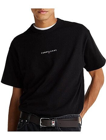 Tommy hilfiger heren t-shirt beige linear0