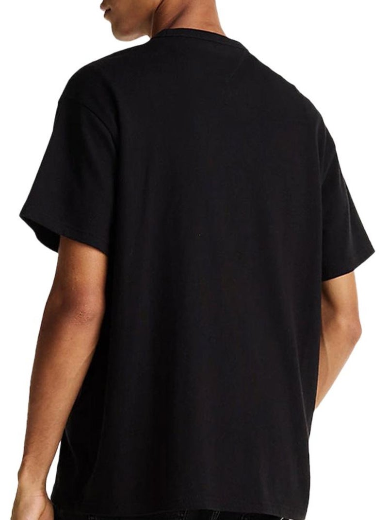 Tommy hilfiger linear0 zwart t-shirt voor heren Zwart - Kiabi