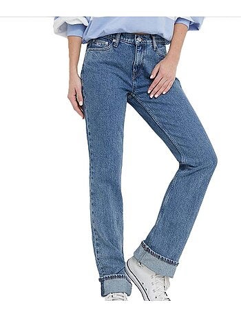 Tommy hilfiger maddie donkerblauwe bootcut jeans voor dames