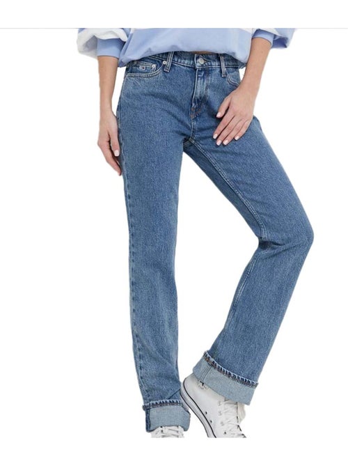 Tommy hilfiger maddie donkerblauwe bootcut jeans voor dames - Kiabi Tommy hilfiger maddie donkerblauwe bootcut jeans voor dames - Kiabi