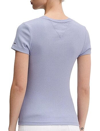 Tommy hilfiger dames t-shirt beige dw0dw21838