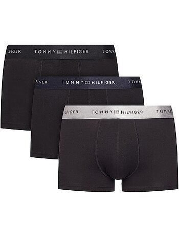 Tommy Hilfiger Metallic Boxershorts Heren - Zwart/Grijs - 3-pack