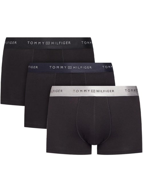 Tommy Hilfiger Metallic Boxershorts Heren - Zwart/Grijs - 3-pack - Kiabi Tommy Hilfiger Metallic Boxershorts Heren - Zwart/Grijs - 3-pack - Kiabi