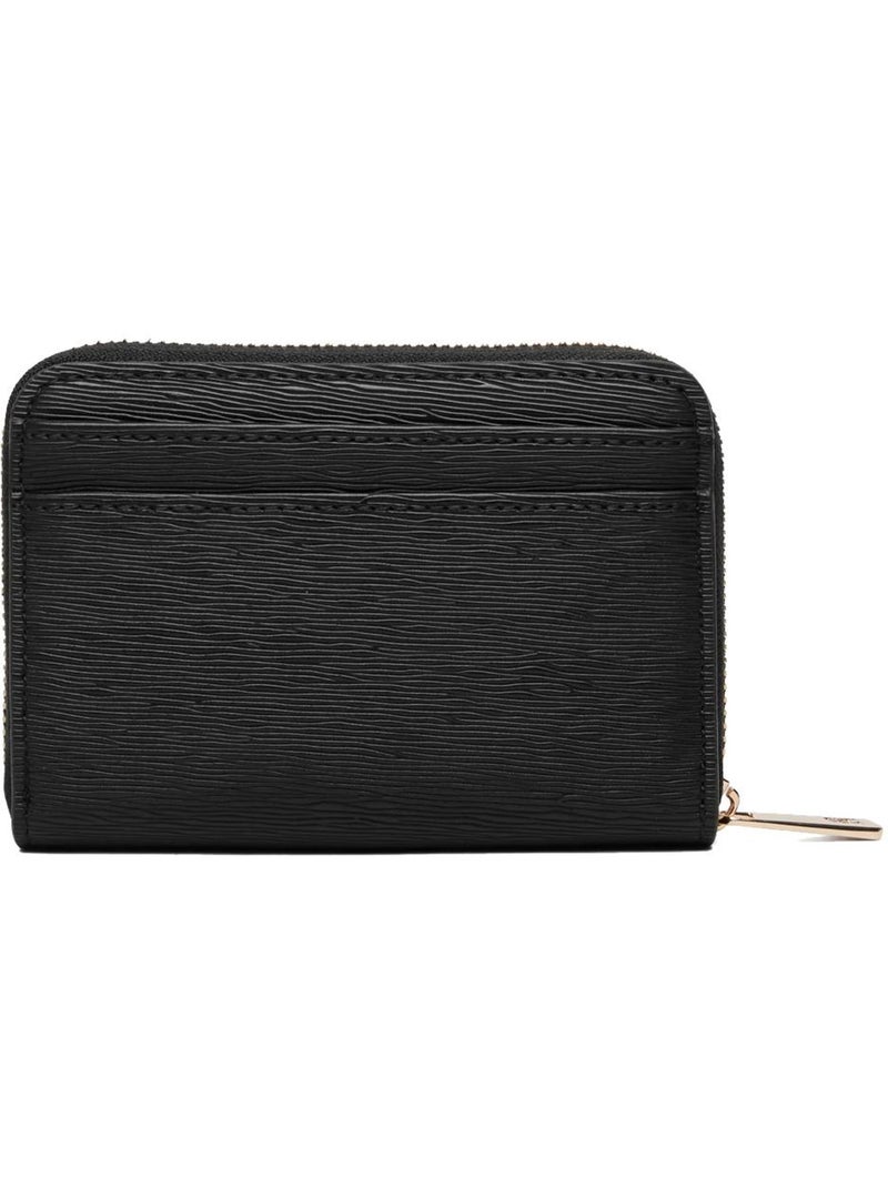 Tommy hilfiger moderne compacte zwarte portemonnee met rits Zwart - Kiabi