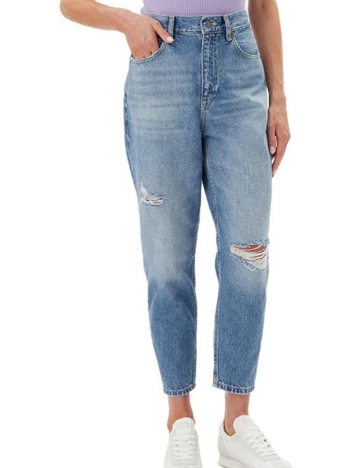 Tommy Hilfiger Mom Jeans voor Dames - Blauw - Kiabi Tommy Hilfiger Mom Jeans voor Dames - Blauw - Kiabi