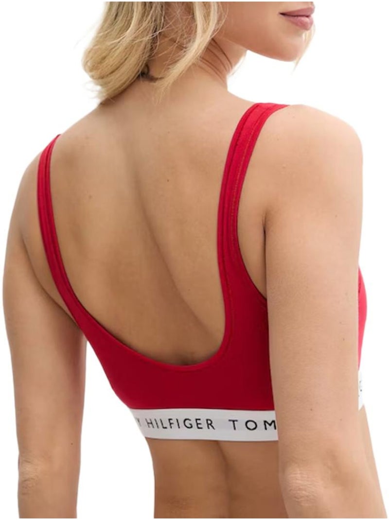 Tommy Hilfiger Ongevoerde Bralette Rood voor Dames Rood - Kiabi
