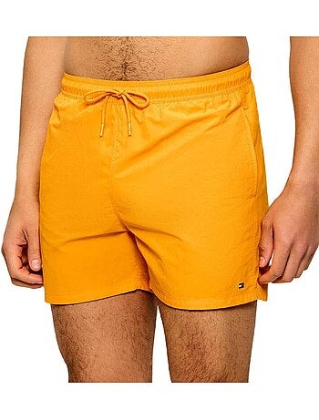 Tommy hilfiger oranje zwemshort voor heren met trekkoord