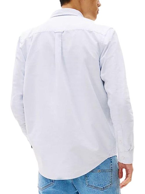 Tommy hilfiger oxford overhemd lichtblauw voor heren - Kiabi