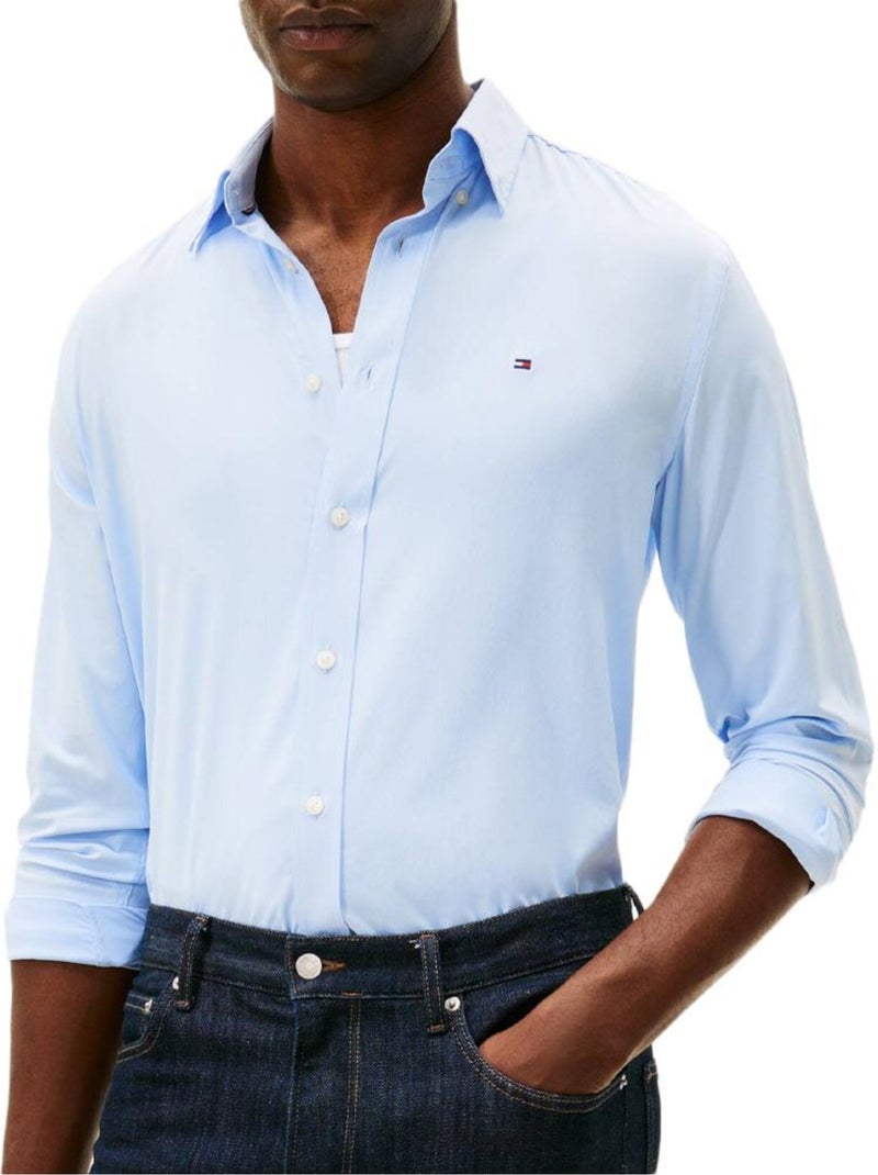 Tommy Hilfiger Performance Herenoverhemd Blauw Blauw - Kiabi