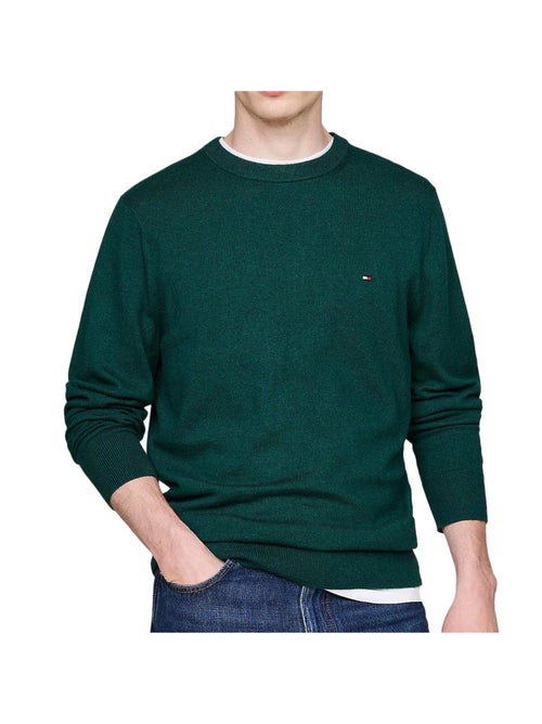 Tommy Hilfiger Pima Katoenen Groene Trui voor Heren - Kiabi Tommy Hilfiger Pima Katoenen Groene Trui voor Heren - Kiabi