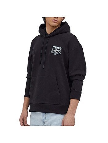 Tommy hilfiger pop graphic hoodie zwart voor heren