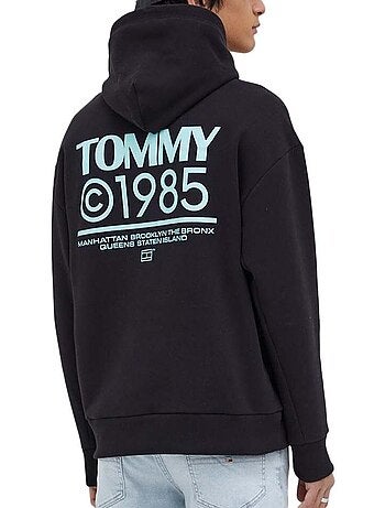 Tommy hilfiger pop graphic hoodie zwart voor heren