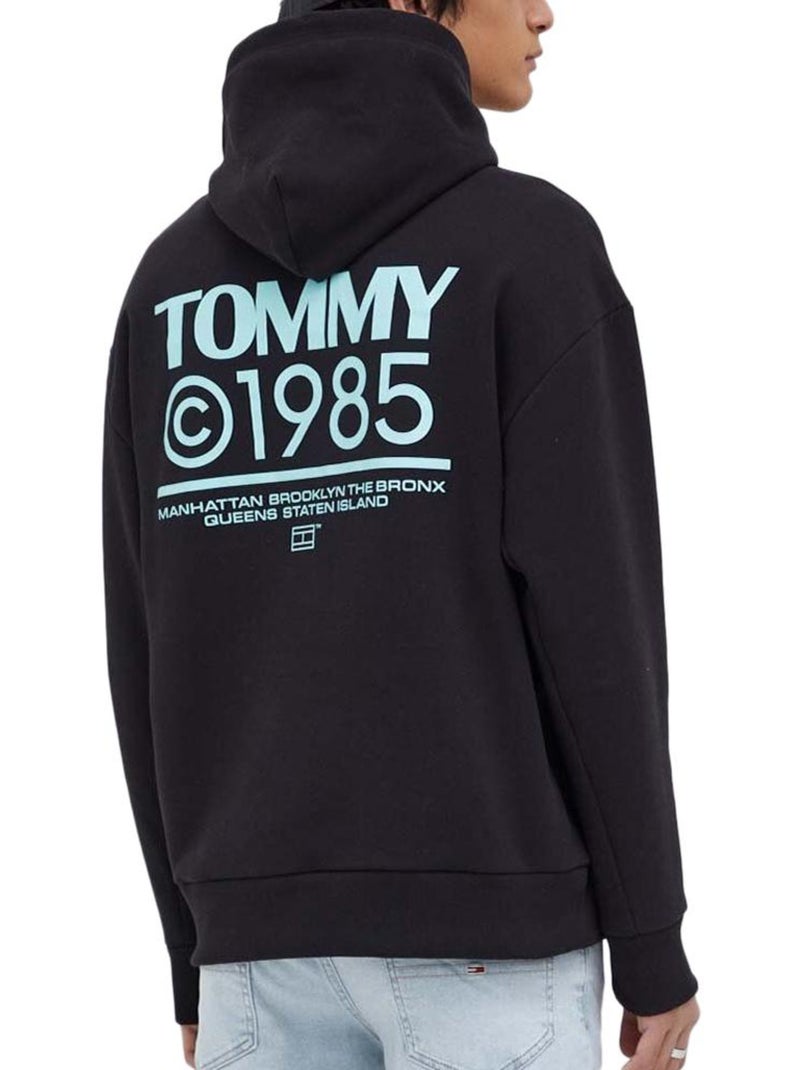 Tommy Hilfiger Pop Graphic Hoodie Zwart voor Heren Zwart - Kiabi