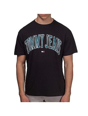 Tommy hilfiger popcolor t-shirt zwart voor heren