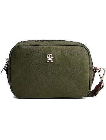 Tommy hilfiger popette camera crossbody tas groen dames