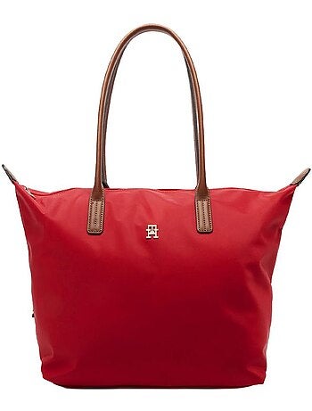 Tommy hilfiger popette tote dames handtas rood