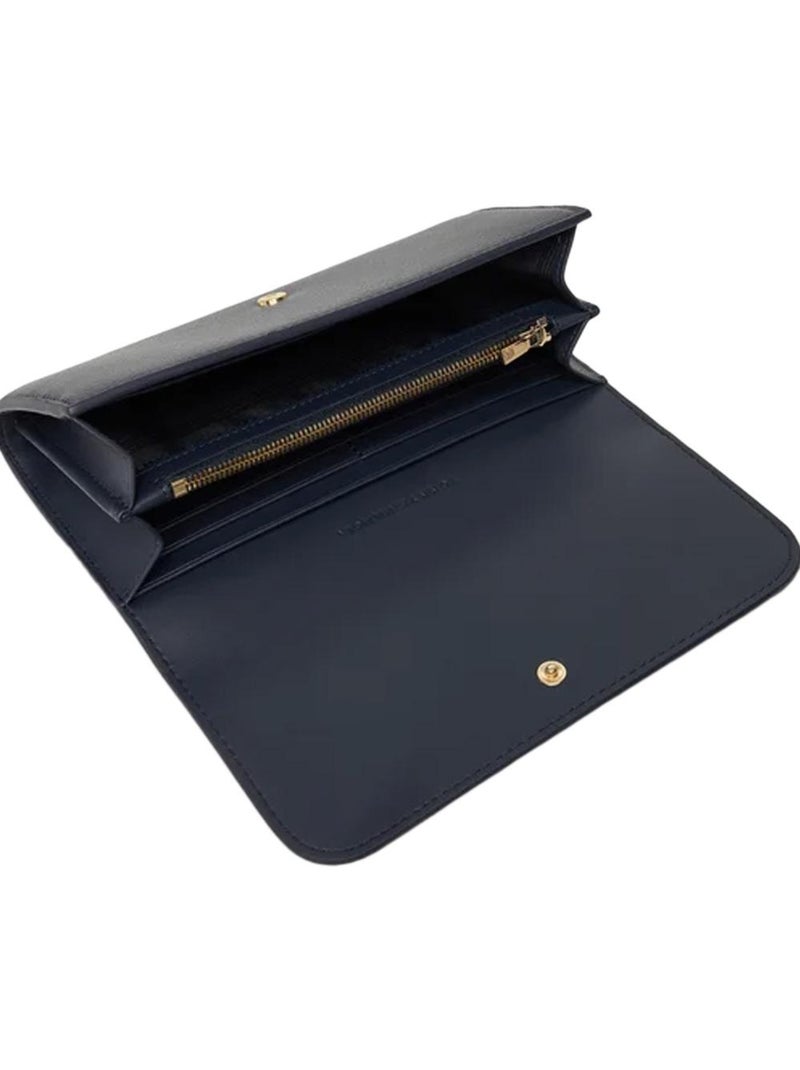 Tommy Hilfiger Portemonnee Donkerblauw met Vlaglogo Blauw - Kiabi