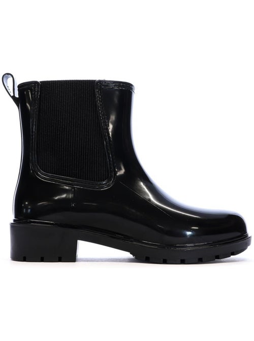Tommy Hilfiger Regenlaarzen Dames Zwart met Regenboogvlag - Kiabi Tommy Hilfiger Regenlaarzen Dames Zwart met Regenboogvlag - Kiabi