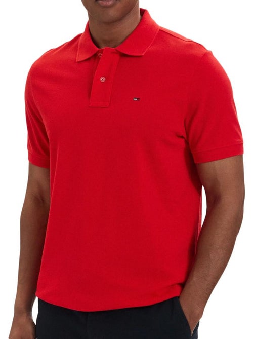 Tommy hilfiger regular fit polo rood voor heren - Kiabi