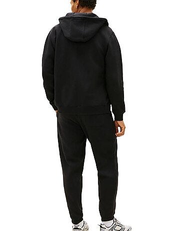 Tommy hilfiger regular fit zwart trainingspak voor heren