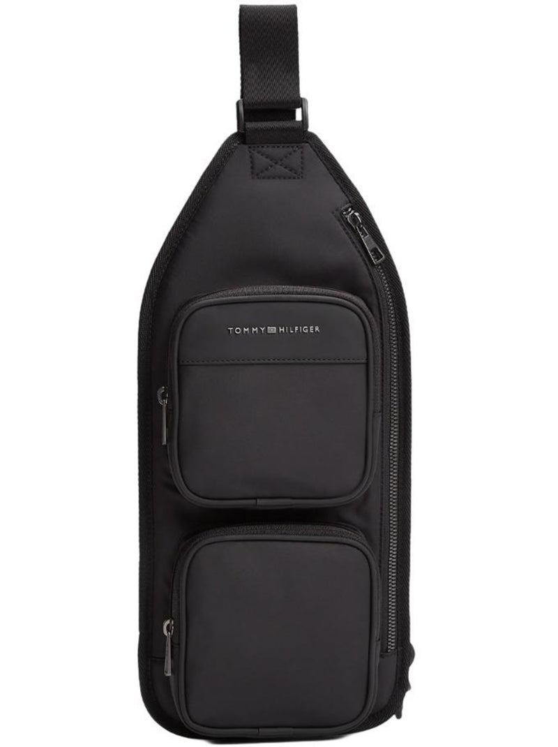 Tommy hilfiger repreve sling zwarte schoudertas voor heren Zwart - Kiabi