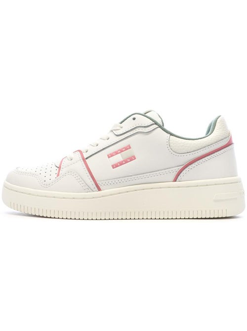 Tommy Hilfiger Retro Dames Sneakers Wit/Roze - Kiabi Tommy Hilfiger Retro Dames Sneakers Wit/Roze - Kiabi