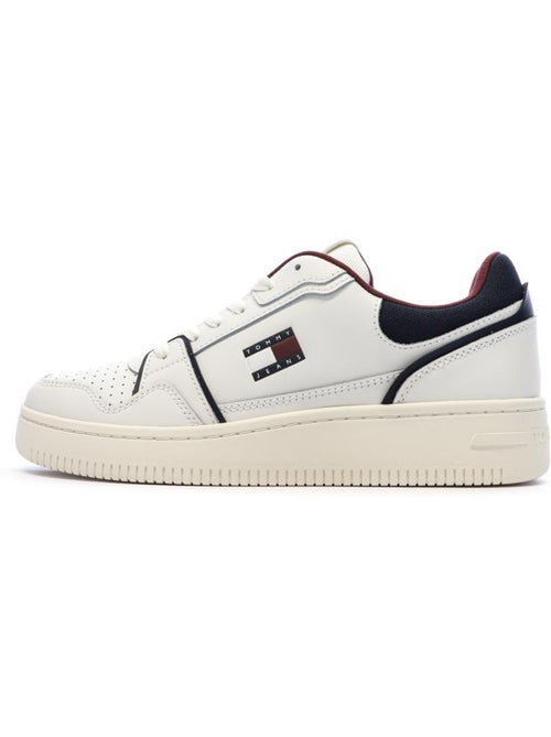Tommy hilfiger retro witte heren sneakers em0em01612 - Kiabi