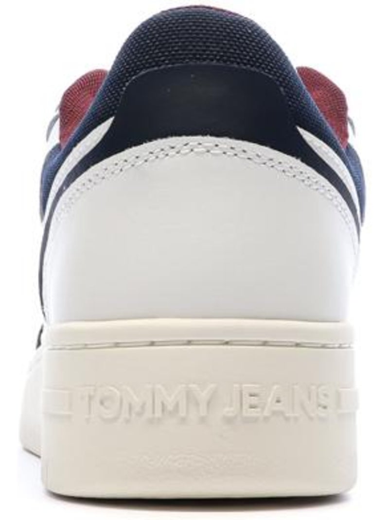 Tommy hilfiger retro witte heren sneakers em0em01612 Wit - Kiabi