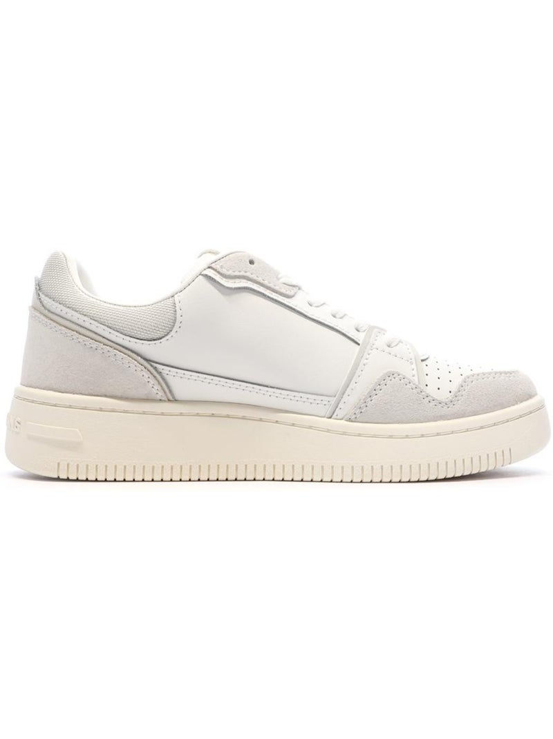 Tommy Hilfiger Retro Witte/Beige Dames Sneakers Beige - Kiabi