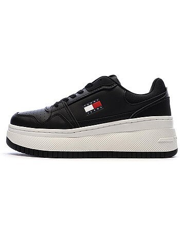 Tommy hilfiger retro zwarte dames sneakers