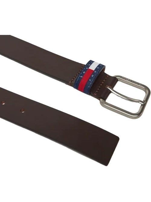 Tommy Hilfiger Ryan Heren Riem Bruin Leer 3.5cm - Kiabi Tommy Hilfiger Ryan Heren Riem Bruin Leer 3.5cm - Kiabi
