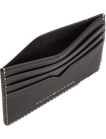 Tommy hilfiger saffiano heren portemonnee zwart