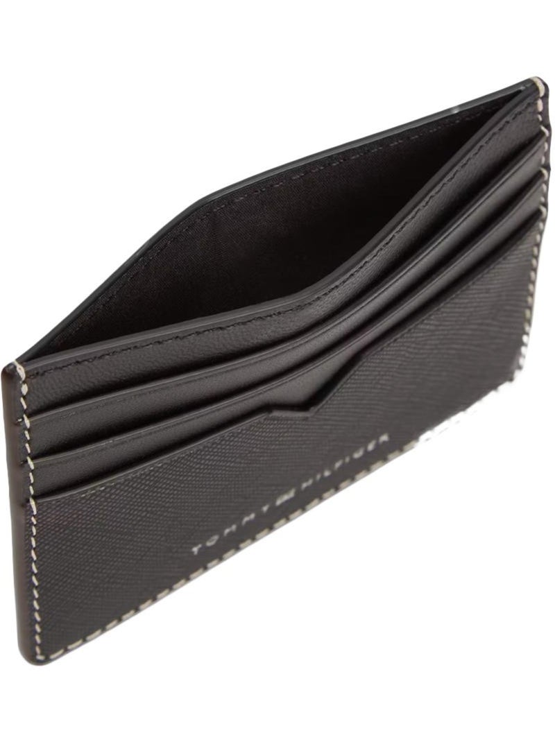 Tommy hilfiger saffiano heren portemonnee zwart Zwart - Kiabi