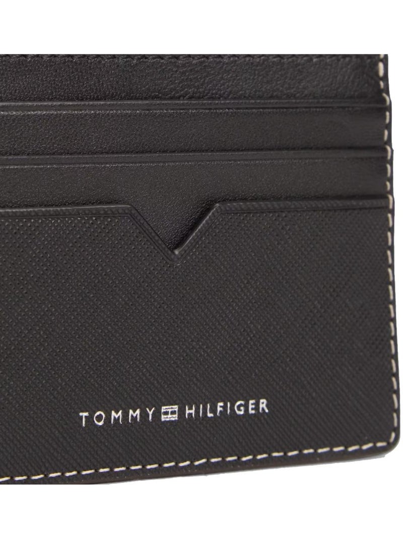 Tommy hilfiger saffiano heren portemonnee zwart Zwart - Kiabi