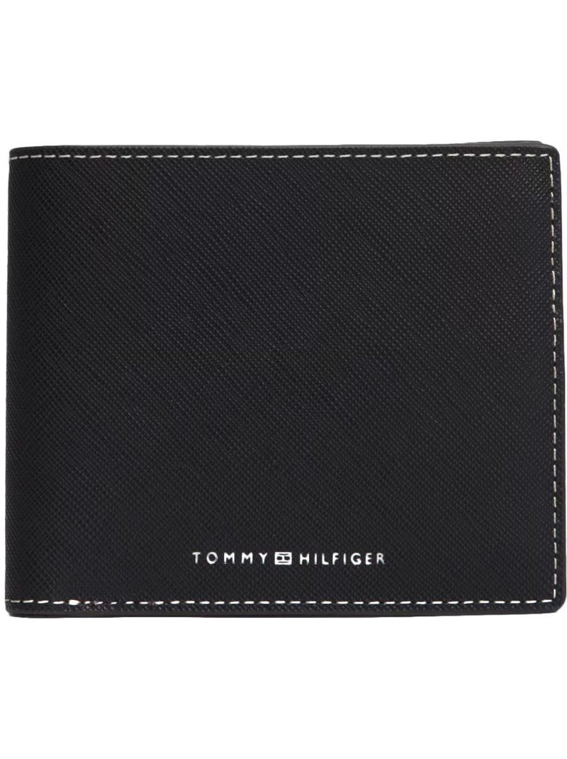 Tommy hilfiger saffiano heren portemonnee zwart Zwart - Kiabi