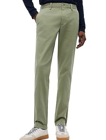 Tommy Hilfiger Scanton Heren Pantalon - Groen & Soepelvallend