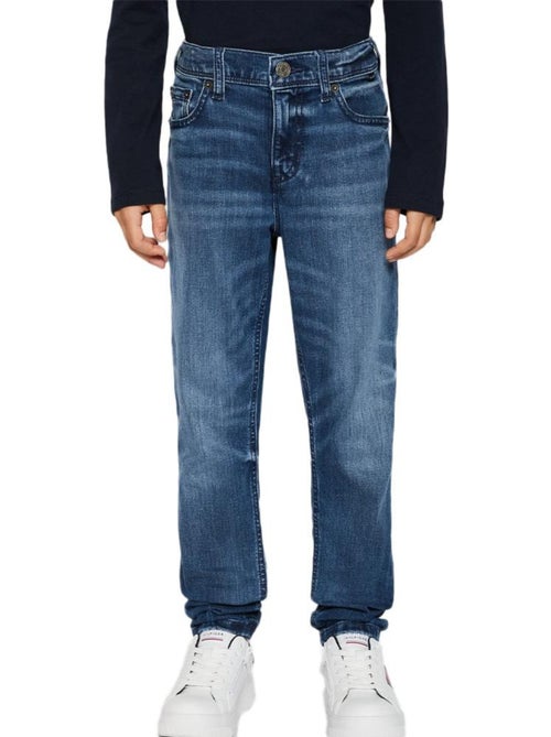 Tommy Hilfiger Scanton Slim Fit Jeans voor Jongens - Blauw (KB0KB09181) - Kiabi Tommy Hilfiger Scanton Slim Fit Jeans voor Jongens - Blauw (KB0KB09181) - Kiabi