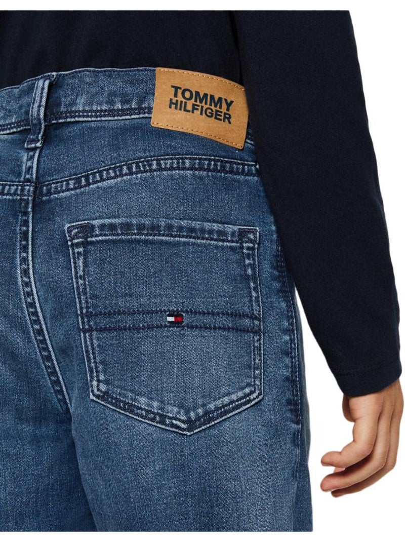 Tommy Hilfiger Scanton Slim Fit Jeans voor Jongens - Blauw (KB0KB09181) Blauw - Kiabi