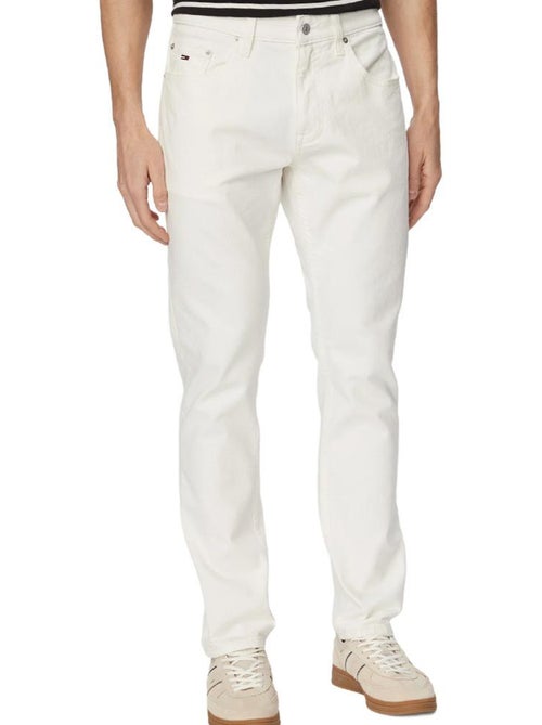 Tommy Hilfiger Scanton Slim Fit Jeans Wit voor Heren - Kiabi Tommy Hilfiger Scanton Slim Fit Jeans Wit voor Heren - Kiabi