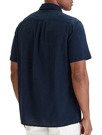 Tommy hilfiger seersucker overhemd voor heren - wit