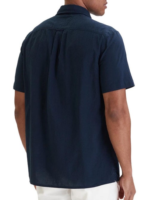 Tommy Hilfiger Seersucker overhemd voor heren - Marineblauw - Kiabi Tommy Hilfiger Seersucker overhemd voor heren - Marineblauw - Kiabi