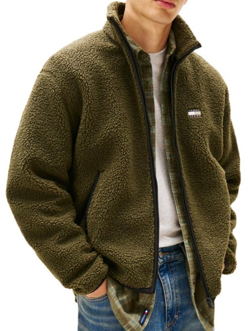 Tommy Hilfiger Sherpa Vest Groen voor Heren met Badge - Kiabi Tommy Hilfiger Sherpa Vest Groen voor Heren met Badge - Kiabi