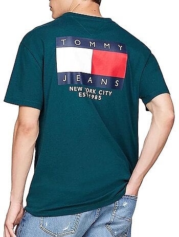 Tommy hilfiger signature t-shirt voor heren - blauw