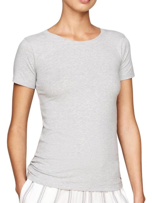 Tommy Hilfiger Sky Dames T-shirts - Set van 2 Wit/Grijs - Kiabi Tommy Hilfiger Sky Dames T-shirts - Set van 2 Wit/Grijs - Kiabi